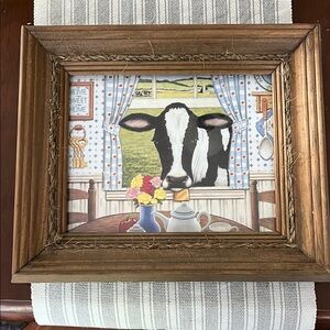 Rustic Farmhouse Cow Wall Art